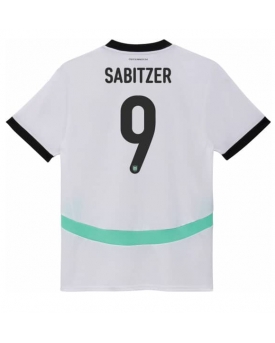 Austria Marcel Sabitzer #9 Maglia Gara Trasferta Repliche Europei 2024